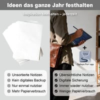 Ophayapen 3 v 1 inteligentná sada pera – s bodovým zápisníkom a LCD písacou tabuľkou, prevod rukopisu na text (OCR), nahrávanie zvuku, Bluetooth 5.0, bez predplatného 8