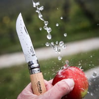 Briceag pliabil tradițional Opinel Inox No. 9 cu sistem de blocare Virobloc, culoare natur 2