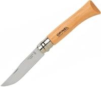 Briceag pliabil tradițional Opinel Inox No. 9 cu sistem de blocare Virobloc, culoare natur 1