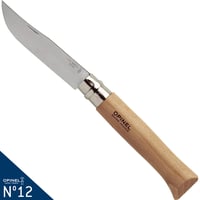 Briceag Opinel O001084 – Bej, 12 cm, Mâner din lemn de esență tare maro 2