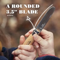 OPINEL Rozsdamentes Konyhai Kés Barna 17,5 cm M Méret 3