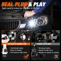 OPP ULITE D2S LED fényszóró izzó 6000K 9000LM 1:1 HID csere Plug and Play ballaszt kompatibilis 2 db 5