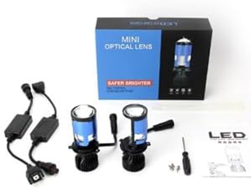 OPP ULITE H4 LED fényszóró izzó 9003 bal kormányos mini projektor lencse 70W 6000K