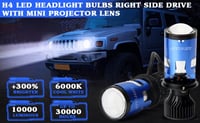 OPP ULITE H4 LED fényszóró izzó 9003 bal kormányos mini projektor lencse 70W 6000K 3