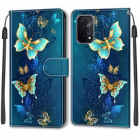 Magnetické kožené puzdro na Oppo A54/A74/A93 5G s motýlím vzorom – prémiová ochrana 1