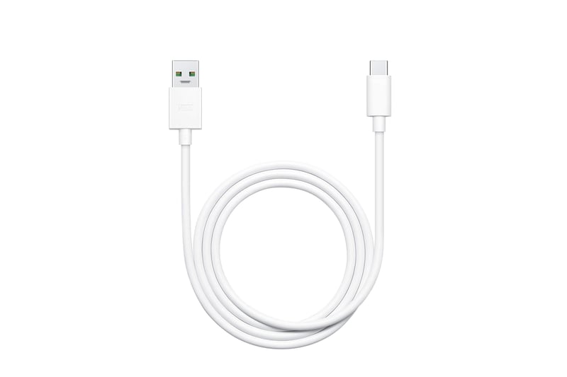 USB-C kábel OPPO SuperVooc na rýchle nabíjanie, 1 meter – biely