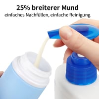Opret silikónová cestovná sada fľaštičiek, 4 ks, 100 ml, nepriepustné, bez BPA, opakovane plniteľné, na šampón a kozmetiku 4