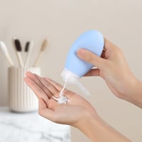 Opret silikónová cestovná sada fľaštičiek, 4 ks, 100 ml, nepriepustné, bez BPA, opakovane plniteľné, na šampón a kozmetiku 7