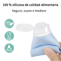 Súprava cestovných fliaš Opret 100 ml, modrá, sada cestovných fľaštičiek na kozmetiku 3