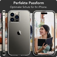 Oprimio iPhone 16 Pro Kristálytiszta Szilikon Tok, Ultra Vékony, Átlátszó Mobiltelefon Védelem 7