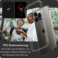 Oprimio iPhone 16 Pro Kristálytiszta Szilikon Tok, Ultra Vékony, Átlátszó Mobiltelefon Védelem 8