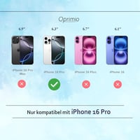Oprimio iPhone 16 Pro Kristálytiszta Szilikon Tok, Ultra Vékony, Átlátszó Mobiltelefon Védelem 2