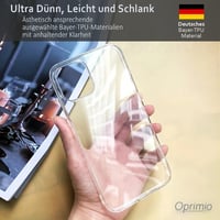 Oprimio iPhone 16 Pro Kristálytiszta Szilikon Tok, Ultra Vékony, Átlátszó Mobiltelefon Védelem 3