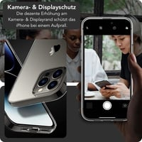 Oprimio iPhone 16 Pro Kristálytiszta Szilikon Tok, Ultra Vékony, Átlátszó Mobiltelefon Védelem 4