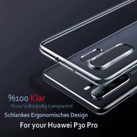 Priehľadný silikónový kryt Oprimio pre Huawei P30 Pro, 100 % číry, ultra tenký, nemecký materiál, transparentné puzdro na telefón 3