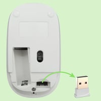 OPTIMUM WAY Wireless Billentyűzet Egér Pad Szett 2.4GHz USB Fehér 4
