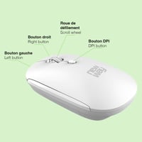 OPTIMUM WAY Wireless Billentyűzet Egér Pad Szett 2.4GHz USB Fehér 5