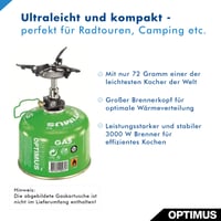Plynový varič Optimus CRUX Lite 8019259 - Ľahký turistický varič na kempovanie 2