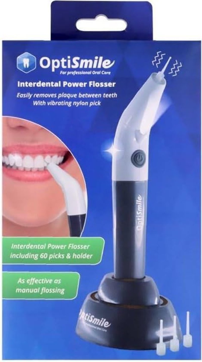 OptiSmile Interdental Power Flosser Automata Fogápoló 60 Nylon Fejjel