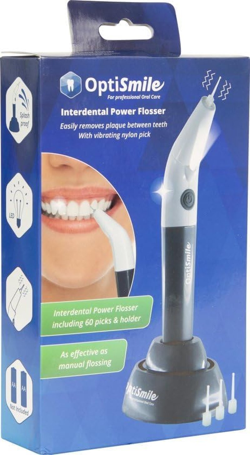 OptiSmile Interdental Power Flosser Automata Fogápoló 60 Nylon Fejjel