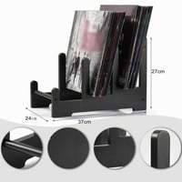 Suport pentru discuri de vinil Optyuwah, tip scară, din lemn, pentru depozitarea vinilurilor 3