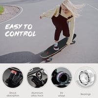 Opurtdor 118 cm Longboard Cruiser Skateboard Maple Fa Kezdőknek Felnőtteknek 4