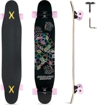 Opurtdor 118 cm Longboard Cruiser Skateboard Maple Fa Kezdőknek Felnőtteknek 8