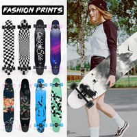 Opurtdor 118 cm Longboard Skateboard Cruiser Maple Fa Kezdőknek Felnőtteknek 6