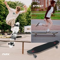 Opurtdor 118 cm Longboard Skateboard Cruiser Maple Fa Kezdőknek Felnőtteknek 7