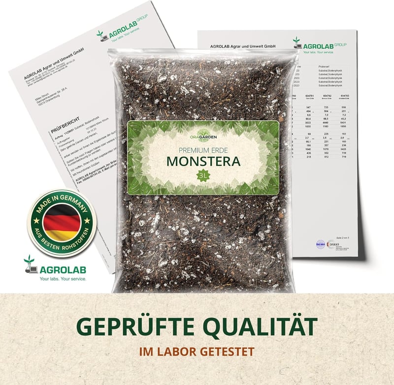 ORAGARDEN Monstera Talaj 6L - Beltéri Növények és Kertészeti Föld, 5 Komponensű Potting Soil