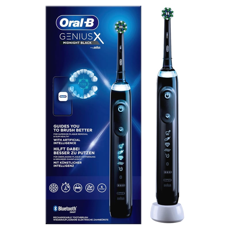 Električna četkica za zube Oral-B Genius X, sa 6 načina rada - crna