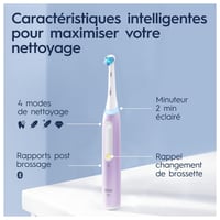 Periuță de dinți electrică Oral-B iO 4 Violet - Senzor de presiune, cap de periaj de rezervă, încărcător și etui de călătorie 3