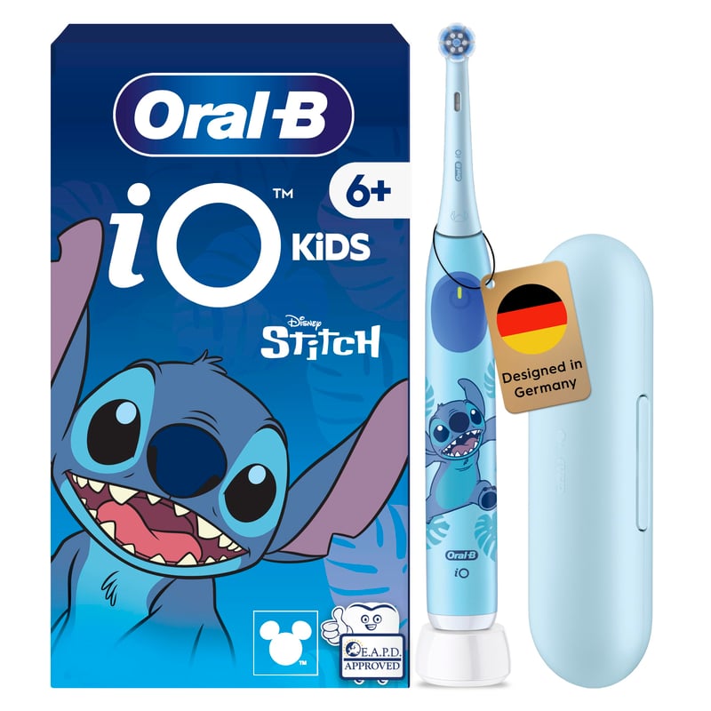 Elektrická zubná kefka Oral-B iO Kids 6+ Disney Stitch pre deti, modrá, od 6 rokov