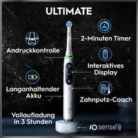 Elektrická zubná kefka Oral-B iO Series 10 – biela, pokročilá technológia čistenia, inteligentný senzor tlaku 4
