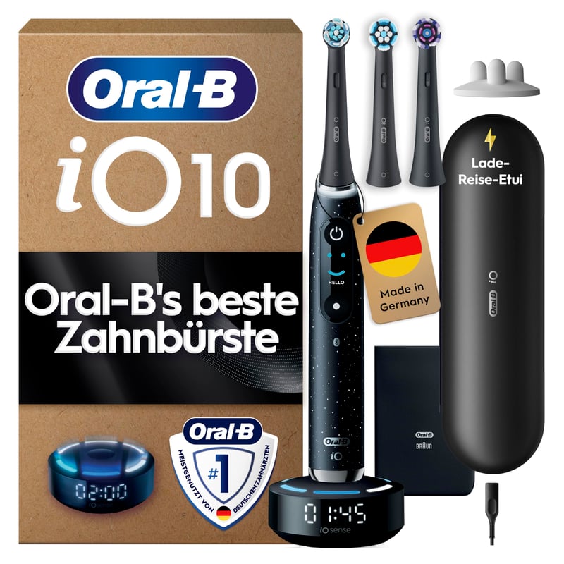 Elektrická zubná kefka Oral-B iO Series 10 – čierna, prémiová starostlivosť o zuby