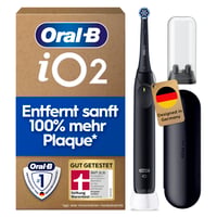 Električna četkica za zube Oral-B iO Series 2, 1 zamjenska glava, 3 načina rada, putna torbica, crna boja, Braun dizajn 1