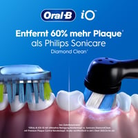 Električna četkica za zube Oral-B iO Series 2, 1 zamjenska glava, 3 načina rada, putna torbica, crna boja, Braun dizajn 9