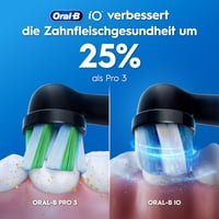 Električna četkica za zube Oral-B iO Series 2, 1 zamjenska glava, 3 načina rada, putna torbica, crna boja, Braun dizajn 8