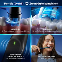 Električna četkica za zube Oral-B iO Series 2, 1 zamjenska glava, 3 načina rada, putna torbica, crna boja, Braun dizajn 7