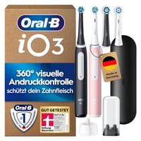 Elektrická zubná kefka Oral-B iO Series 3 Duopack – čierna a ružová, 2 ks 1
