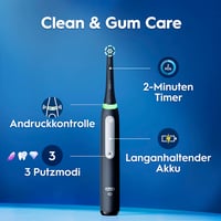 Periuță de dinți electrică Oral-B iO Series 3 - Culoare negru, tehnologie oscilator-rotativă, protecția gingiilor 5