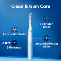 Elektrická zubná kefka Oral-B iO Series 3 – svetlomodrá, s rotačným pohybom a technológiou šetrnou k ďasnám 5