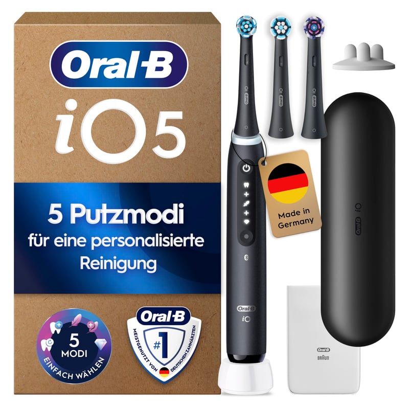 Periuță de dinți electrică Oral-B iO Series 5 - Culoare neagră, tehnologie avansată de curățare