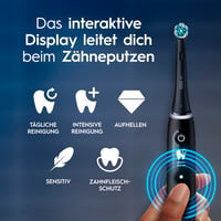Periuță de dinți electrică Oral-B iO Series 6, pachet dublu - 3 capete de periaj, 5 moduri de curățare, negru și roz, design Braun 7
