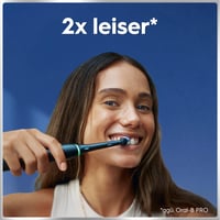 Periuță de dinți electrică Oral-B iO Series 6, pachet dublu - 3 capete de periaj, 5 moduri de curățare, negru și roz, design Braun 10