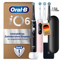 Periuță de dinți electrică Oral-B iO Series 6, pachet dublu, negru/roz 1