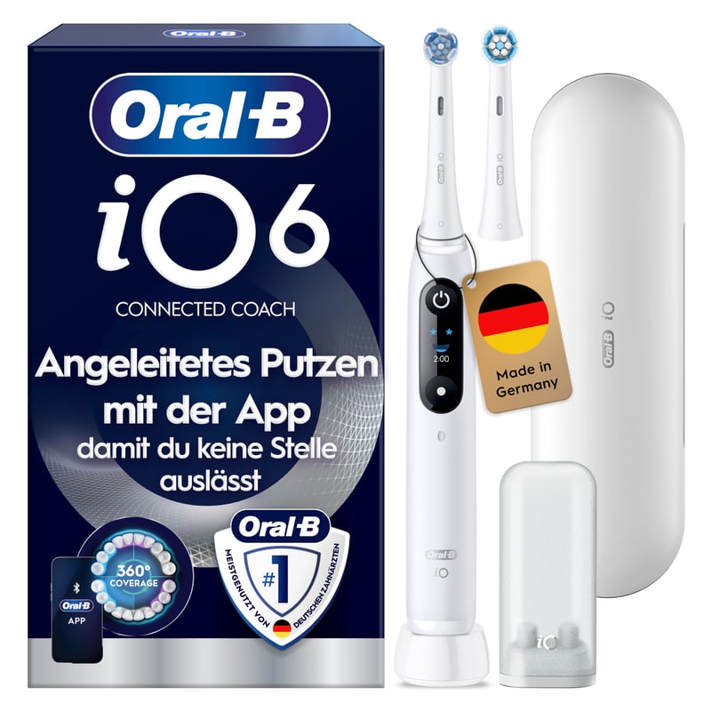 Periuță de dinți electrică Oral-B iO Series 6 - Alb, cu tehnologie avansată de curățare