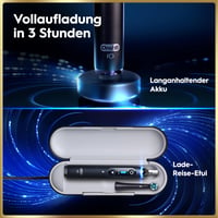 Periuță de dinți electrică Oral-B iO Series 9, peri cu mișcare individuală, cap de periaj rotund, negru 6