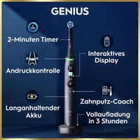 Periuță de dinți electrică Oral-B iO Series 9, peri cu mișcare individuală, cap de periaj rotund, negru 5