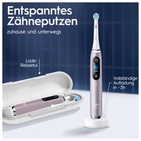 Periuță de dinți electrică Oral-B iO Series 9 Plus Edition, 3 rezerve, cu capăt pentru albire, etui magnetic, 7 moduri de curățare, design Braun, roz 7